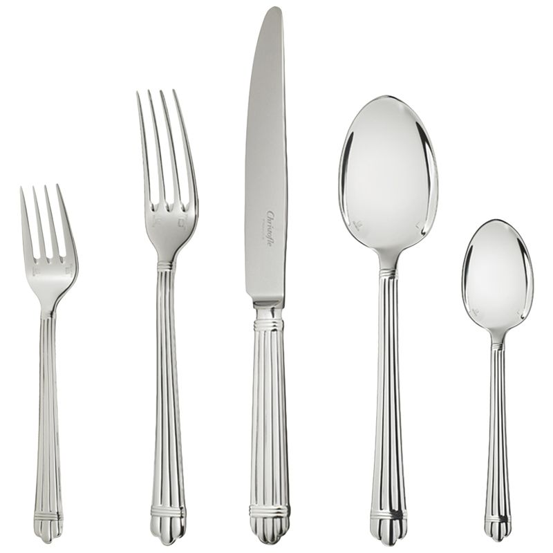 5 Pieces USA 00022185 Aria Silver platted - Christofle