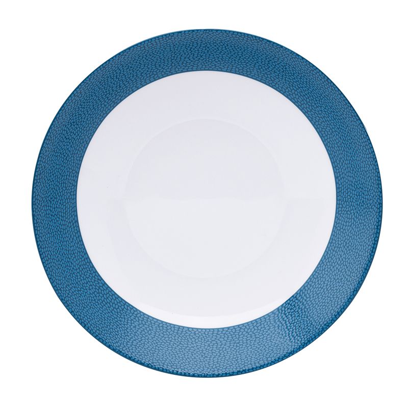 Assiette creuse calotte 033475 Seychelles bleu - Deshoulières