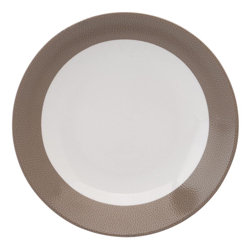 Assiette creuse calotte 012441 Seychelles taupe - Deshoulières