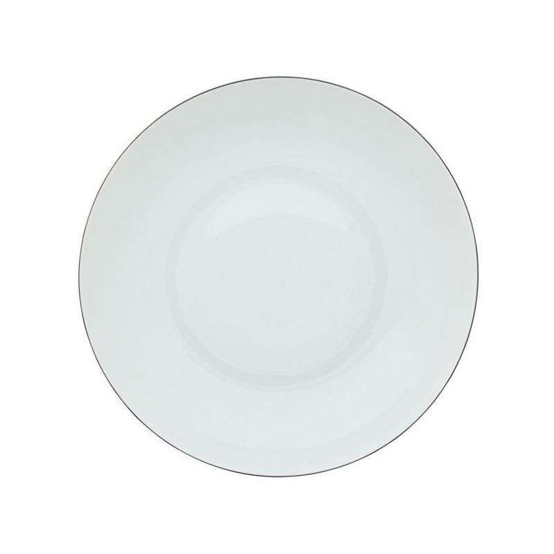 Assiette creuse coupe GM Monceau platine - Raynaud