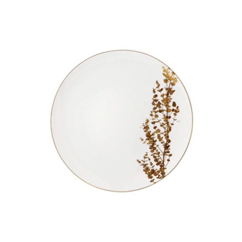 Assiette plate coupe 0731 2452 Vegetal or Bernardaud