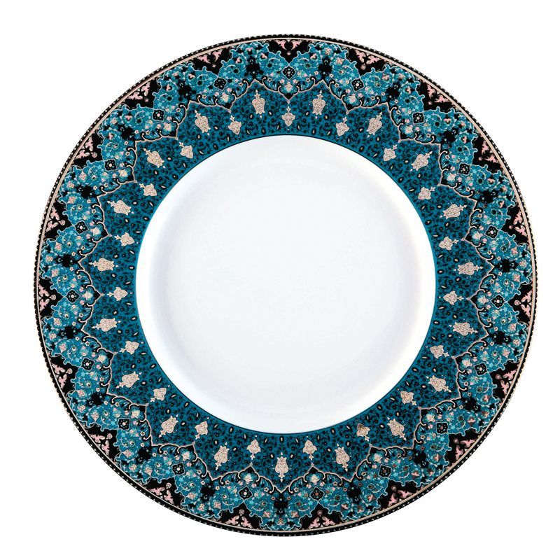 Assiette plate 020867 Dhara bleu - Deshoulières