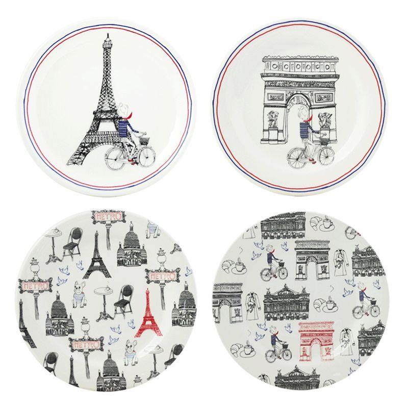 Set/4 canape plates 1826B4BX50 Ça c'est Paris - Gien