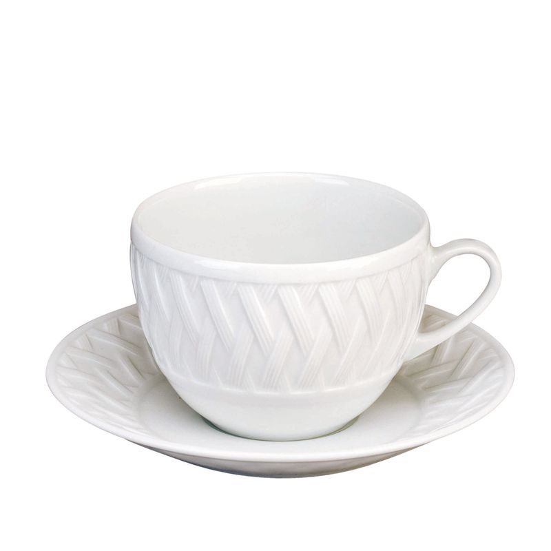 Boite/6 tasses et soucoupes à déjeuner 002692 Louisiane - Deshoulières