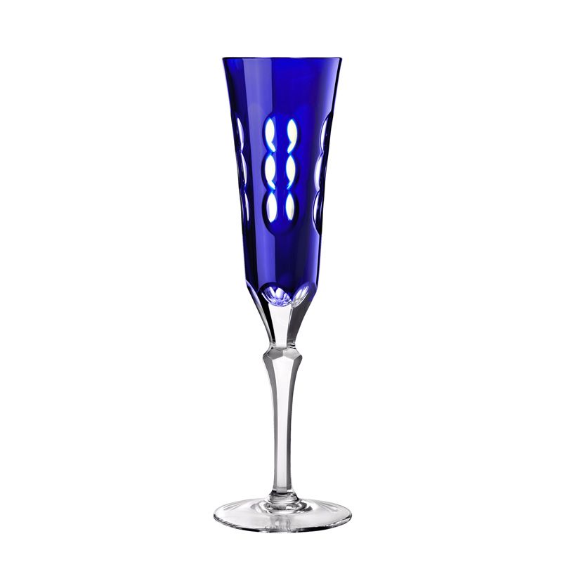 Set 2 Blue champagne flutes B07913212 Kawali - Christofle