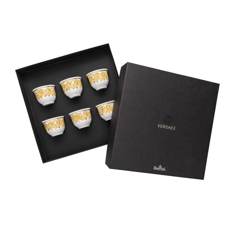 Set/6 small goblets Medusa Rhapsody - Versace