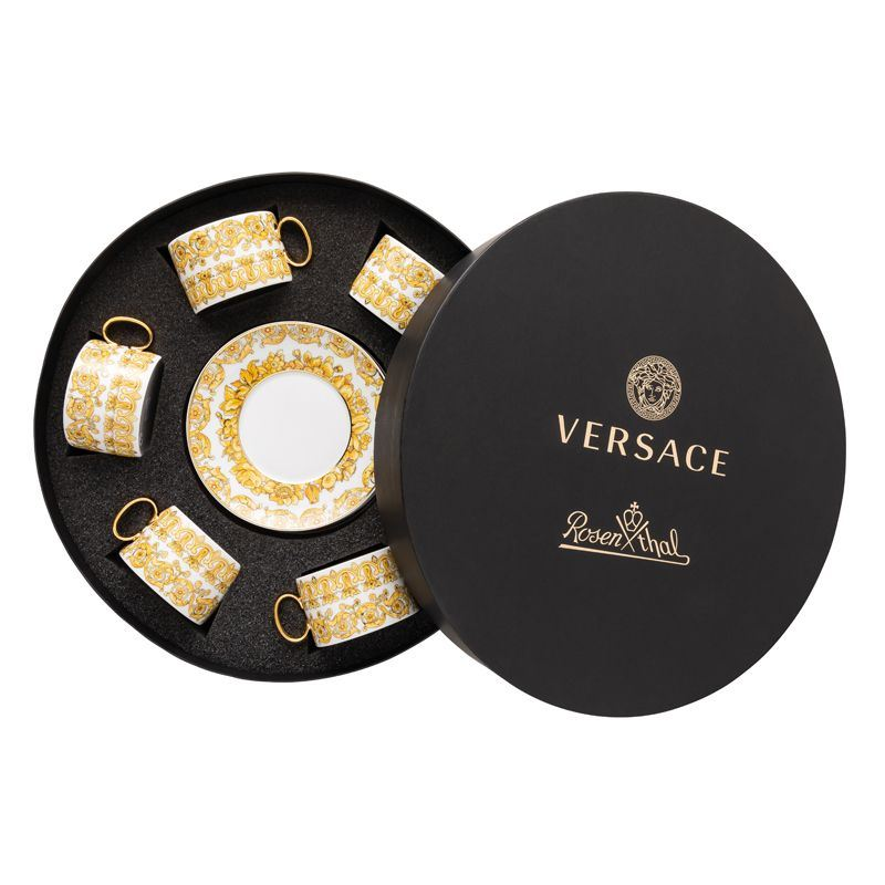 Set/6 Tea cups and saucers Medusa Rhapsody - Versace