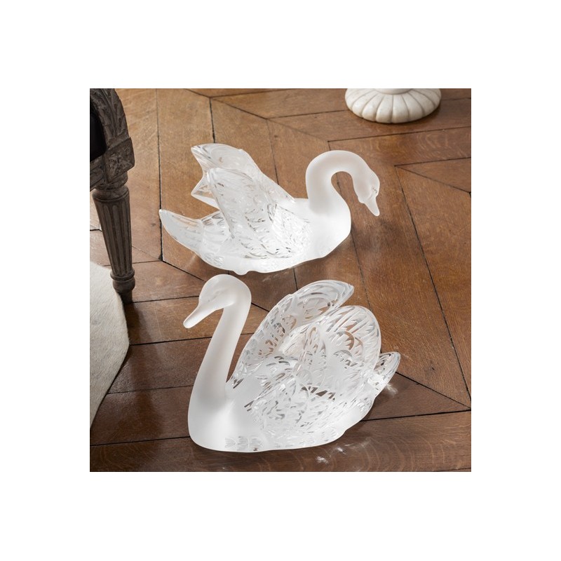 Cygne tête baissée 1161500 Bestiaire - Lalique