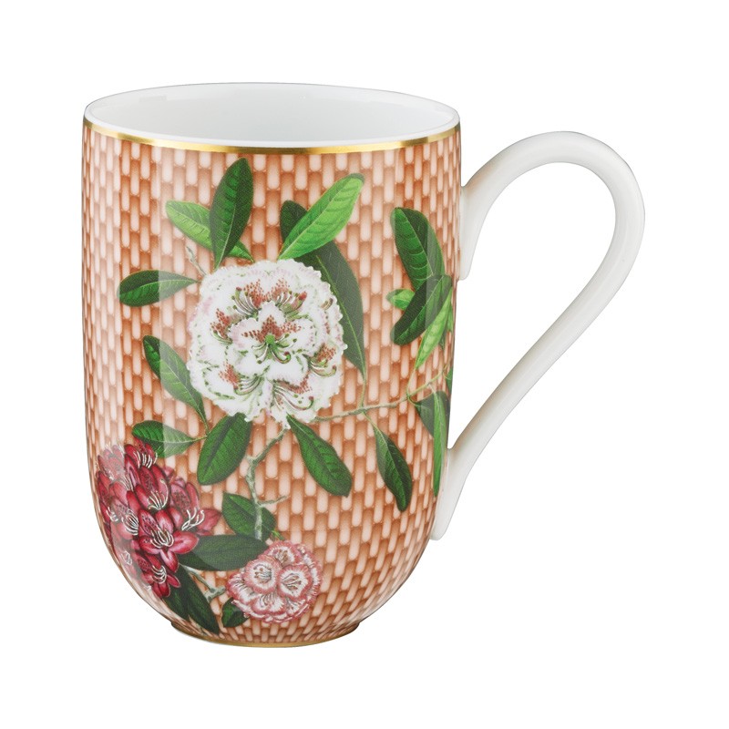 Mug Rhododendron beige (Without gift box) Trésor fleuri - Raynaud
