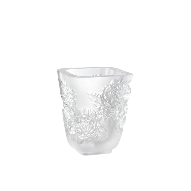 Pivoines small clear 10708500 Vase - Lalique