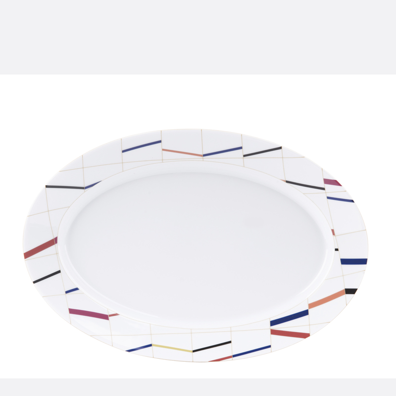 Oval platter 036499 Graphique - Deshoulières