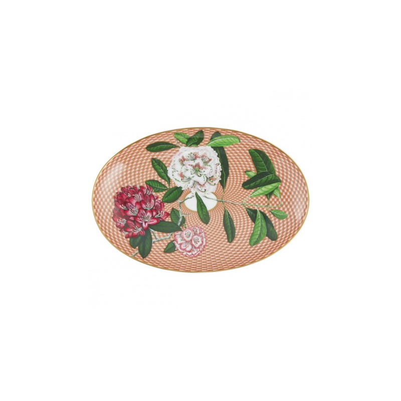 Pickle dish Rhododendron beige (Without gift box) Trésor fleuri - Raynaud