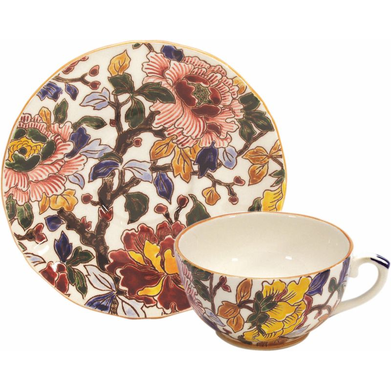 Tasse et soucoupe thé 0120PTHE26 Pivoines - Gien