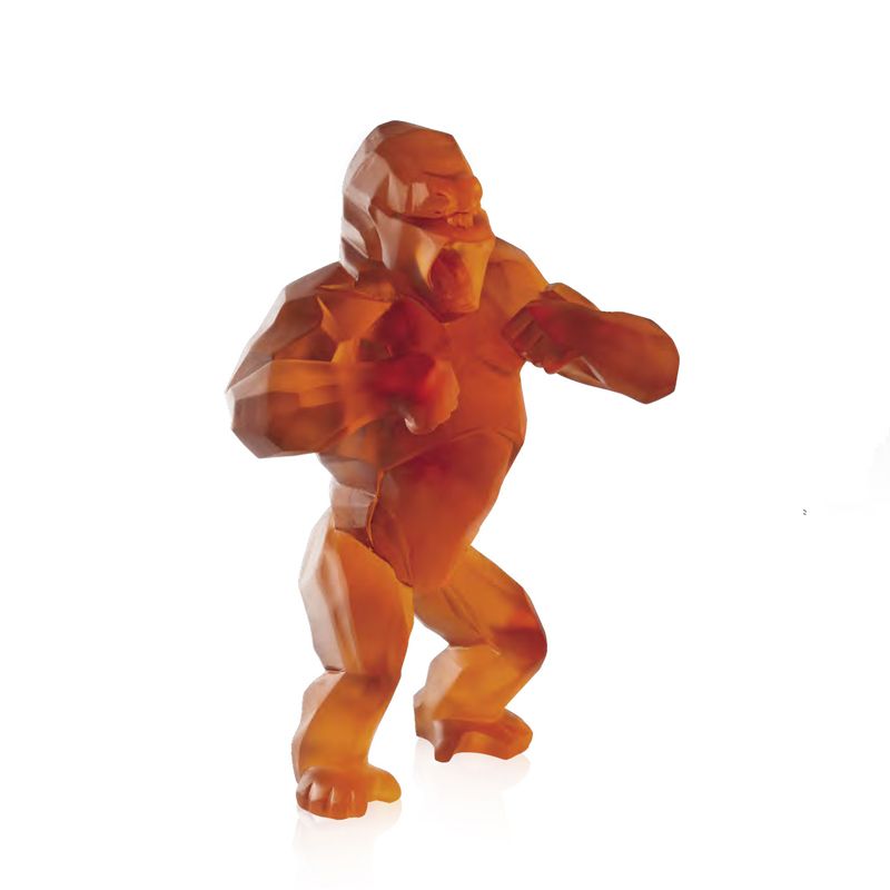 Wild Kong orange 05324-3 Editions limitées - Daum